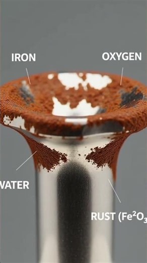 the science of Rusting of metals #chemistrypage #science #chmistry