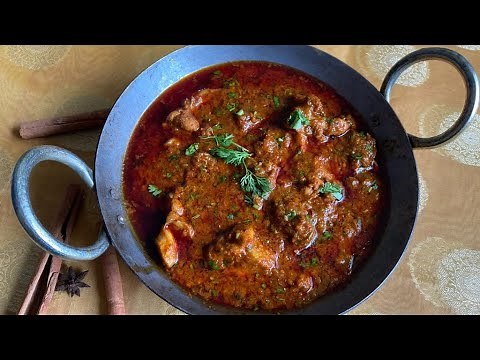 Rajasthani Laal Murgh In Mathania Chilli Paste / Rajasthani Red Chicken Curry
