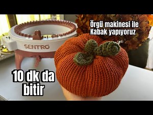 I explained in detail how to make a pumpkin in 10 minutes with a knitting machine (for beginners)