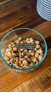 Popcorn that tastes good and gives back 50% of every bag? Now that’s Double Good. 🍿😍⁠ ⁠ #DoADoubleGood #PaintItMilkChocolate #DoubleGood #Popcorn | Double Good