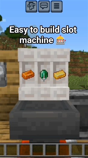 Easy to build slot machine 🎰 #minecraft #shorts