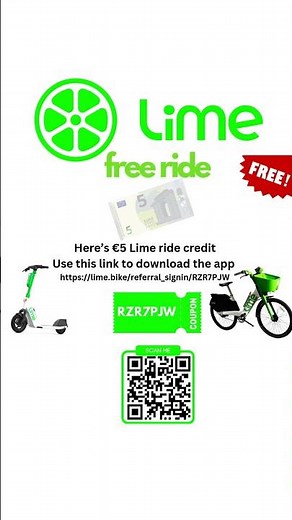 Get €5 Lime Ride Credit – Get Your Free Ride Now! (2025)