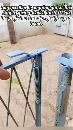 Genius DIY Spring Gate Latch