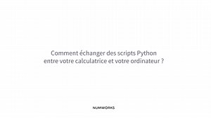 How to Manage and Transfer Python Scripts for NumWorks Graphing Calculator