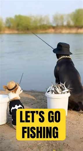 When Pipi goes fishing 🛡️🐶😆 #shorts