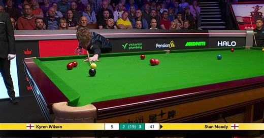 Snooker-WM: "Wunderkind" Stan Moody spielt Century-Break in der ersten Runde gegen Ex-Weltmeister Kyren Wilson
