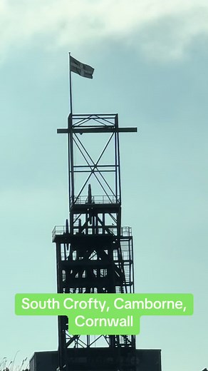 South Crofty Wheel, Camborne, Cornwall #tin #tinmine #cornwall #camborne #redruth #industry #mining #miningtiktok #miningtin #rin #raw #materials #cornish #celtic #historytok #historytime #uk #machine #machinery #flag #cornishflag #saturday #chill #relax