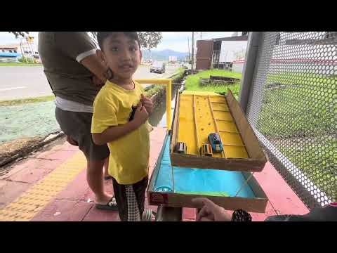 Ramp model project experiment with kids