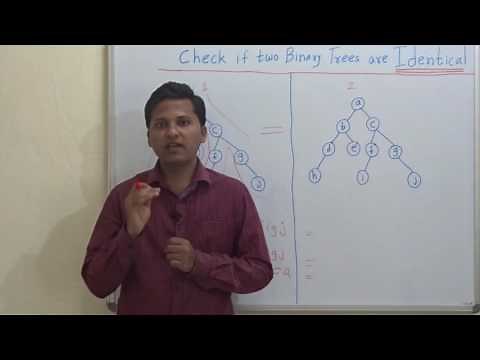 Check if two binary trees are identical 2nd approach