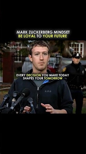 Mark Zuckerberg Mindset 💯 Be Loyal to Your Future 🚀🔥. #MarkZuckerberg #SuccessMindset #Motivation