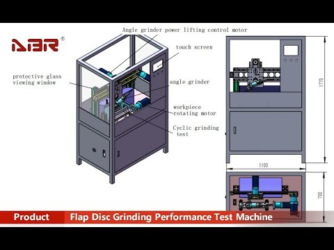 Flap Disc Grinding Polishing Performance Test Machine with Angle Grinder