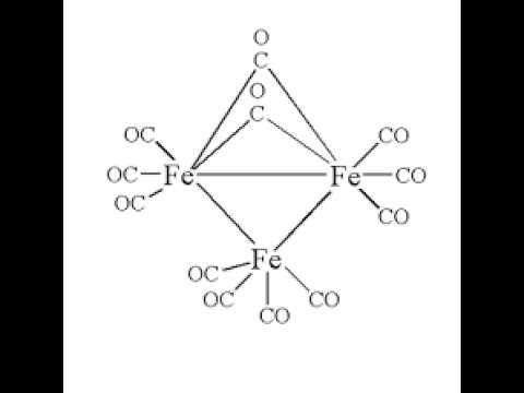 Fe_2(CO)9 & Fe_3(CO)12 Structures: Bridging vs. Terminal Carbonyls | ZCC