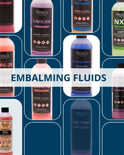 From high-index arterial to specialty cavity fluids, Pierce offers a full line of embalming solutions designed to meet the needs of every case. ✅ Consistent performance ✅ Wide range of firmness and appearance options ✅ Trusted quality for dependable results No matter the challenge, Pierce Embalming Fluids provide the flexibility and reliability you can count on. Explore the full selection here: http://bit.ly/4nQW0jT #PierceChemical #FuneralSupplies #EmbalmingFluid | Pierce Chemical