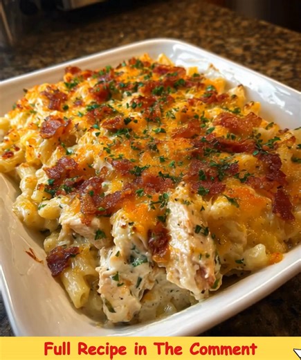 37K views · 162 reactions | Crack Chicken Casserole Creamy ranch chicken, tender pasta, and loads of melty cheese — baked into one ultra-comforting, wildly addictive casserole! Ingredients 4 pieces boneless, skinless chicken breasts 8 oz cream cheese, softened 1 cup cheddar cheese, shredded ..... Recipe in First Coʍmеոτ  | Random Recos | Facebook
