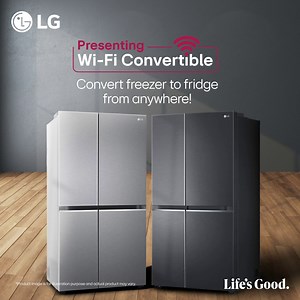 Introducing the future with the new range of LG Wi-Fi Convertible Side-by-Side Refrigerators. When you need extra storage in life, we have got you covered. 🤗Make room and space, even when you are miles away with just a tap on your phone. That’s how you redefine convenience. Know more on : https://bit.ly/44Wcw85 for exclusive benefits #Innovation #LGRefrigerator #LGWiFiConvertible #LGSideBySideRefrigerators #SmartLiving #LifesGood #LGIndia #LG | LG Global