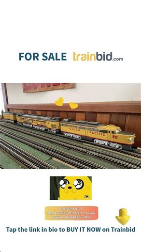 Available on Trainbid.com - Excellent (C-7) MTH Premier 20-2214-1 UP Coal Turbine UPGRADED to PS3