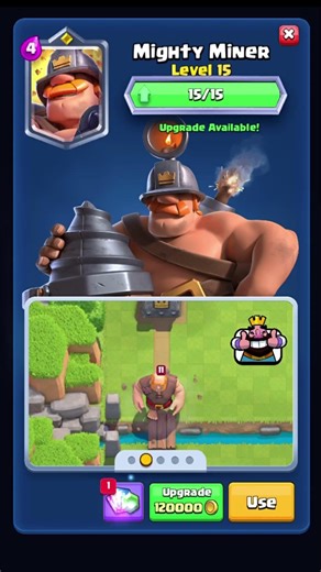 MIGHTY MINER MAXED Level 16 💣💥 The Most Annoying CHAMPION Just Got Worse 😭 #ClashRoyale #Shorts