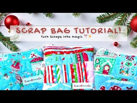How to Sew Fabric Scraps Together | Easy Scrap Piecing Tutorial ✂️✨