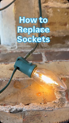 Ever have a socket fall off your Christmas light line?  Here’s how...