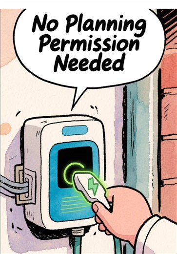 Installing an EV charger at home? ⚡ Here’s the bit most headlines skip. Your charger must be no bigger than 0.2 cubic metres and at least 2 metres from the road to avoid planning permission. Most home chargers are fine — but not all setups are. Worth knowing before you book the installer. #EVCharging #UKDrivers #CarTok