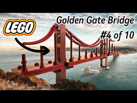 Golden Gate Bridge LEGO Miniscale challenge.