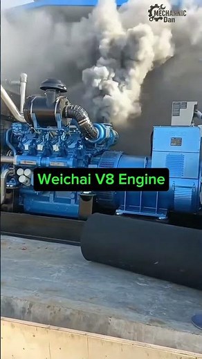 Weichai V8 Engine Startup Test#V8Engine #DieselEngine #EngineStartup #EngineSound #HeavyDutyEngine