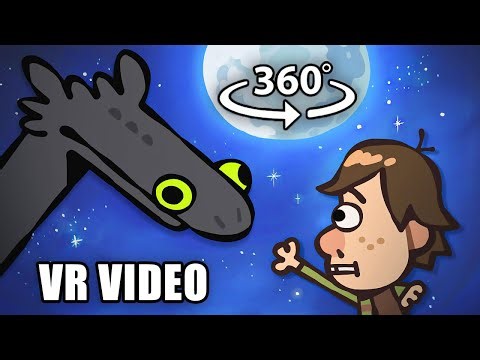 The Ultimate “How To Train Your Dragon” Recap Cartoon (Toothless Dancing) 360º VR