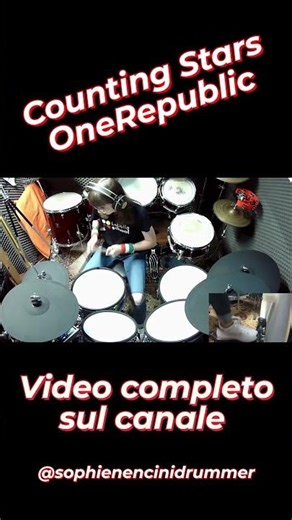 Counting Stars – OneRepublic | Drum Cover Live di Sophie Nencini 🥁🔥