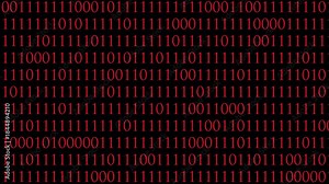 simple looping motion graphic featuring classic green binary code, Digital rain of binary code, Binary code numbers sequence animation, binary code and random numbers and digits loop Animation.