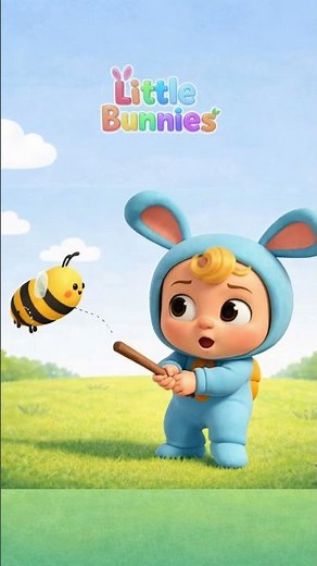 Baby Bumble Bee Song 🐝 | Cute Nursery Rhyme for Kids | Little Bunnies