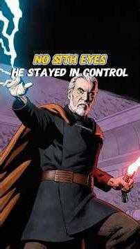 Why Doesn’t Count Dooku Have Yellow Sith Eyes? #shorts #StarWars #movie #scif