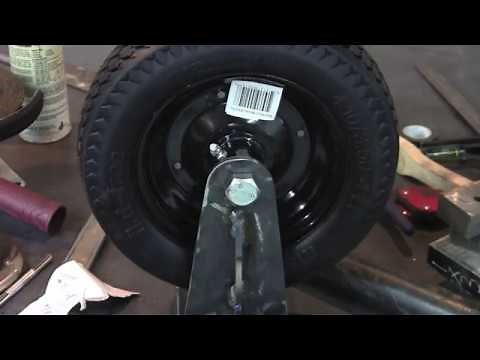 Making a heavy duty gate wheel