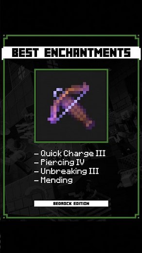 best enchantments for the crossbow in Minecraft!
