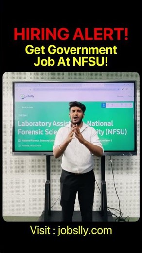 Laboratory Assistant NFSU Vacancy 2026