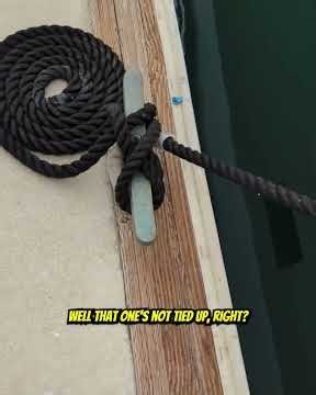 There is no other way to Tie Up a Boat! 🪢