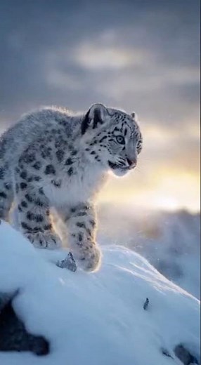 Snow Leopard ❄️🐆| Rare Himalayan Footage | Wild Facts Hub #viral #trending #shorts