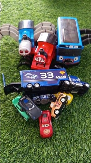 ASMR Statisfying Unboxing Thomas Exe Car Racing Choo Choo Charles No Talking With Natural Sound Rain