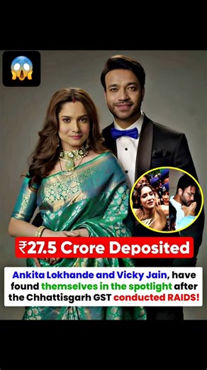 Thought Ful on Instagram: "🚨BIG NEWS: Ankita Lokhande & Vicky Jain under spotlight! Ankita Lokhande and her husband, businessman Vicky Jain, have landed in headlines after the Chhattisgarh GST department conducted massive raids on coal trading businesses linked to Jain’s family in Bilaspur. Major Update After Raids: Family-linked firms reportedly deposited a total of ₹27.5 crore in GST dues: • Mahavir Coal Washery – ₹10 crore • Feel Coal Group – ₹11 crore • Paras Coal & Beneficiation – ₹6.5 cro
