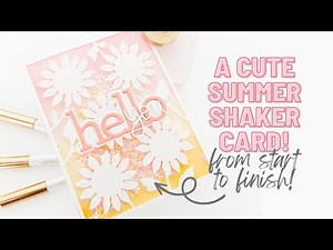 The Easiest Way To Make A Shaker Card | How To Make A Shaker Card from Start to Finish