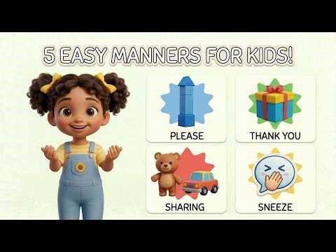 Learn Good Manners for Kids the Complete Guide Learn Please, Thank You Sharing & More | 3D Animation