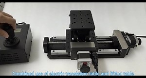 XZ Two-axis Motorized Translation Stage High-Precision Micro Electric Lifting Line #xyzstage #motioncontrol #precisionstage #microscope #controller