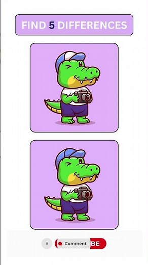 Find the 5 Differences in 30 Seconds! | Spot the Difference Game #shorts