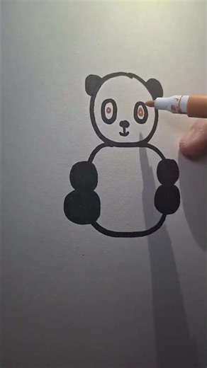 Vẽ gấu trúc đáng iu #hocvecungShin #hocve #ve #vẽ #vẽtranh #vetranh #xuhuong #viralvideo.