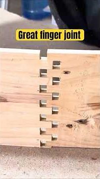 How to make a great finger joint #woodworking #diy #shorts