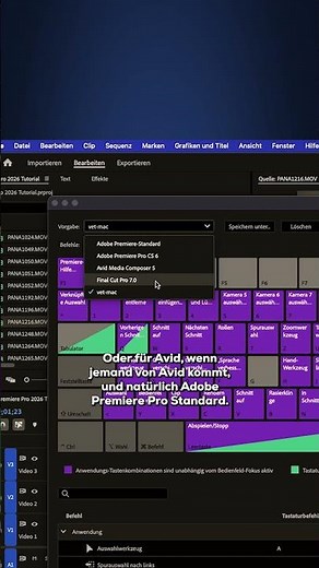Premiere Pro 2026 Shortcuts einstellen #tutorial #premierepro #videoschnitt #editing #videography