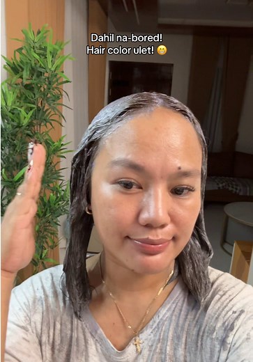 DIY Milk Tea Ash Hair Color Transformation