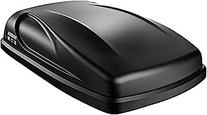 Rooftop Cargo Box Carrier AUSUM MOTOR Large 5 Cubic Feet Car Top Mount Travel Luggage Storage, Hard Shell Cargo Carrier 110LBS Weight Capacity, Extra Keys Matte Black