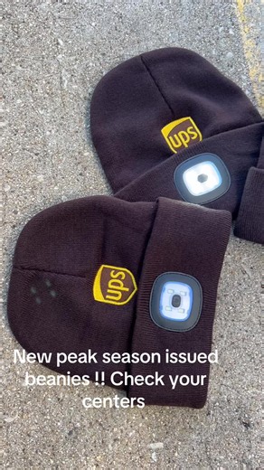 UPS beanies 2026: new peak season issued beanies for drivers