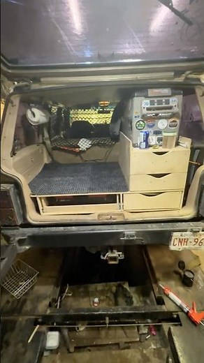 DIY camp kitchen in full swing 🔥