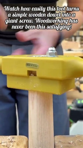 Magic Tool Carves Wood Threads